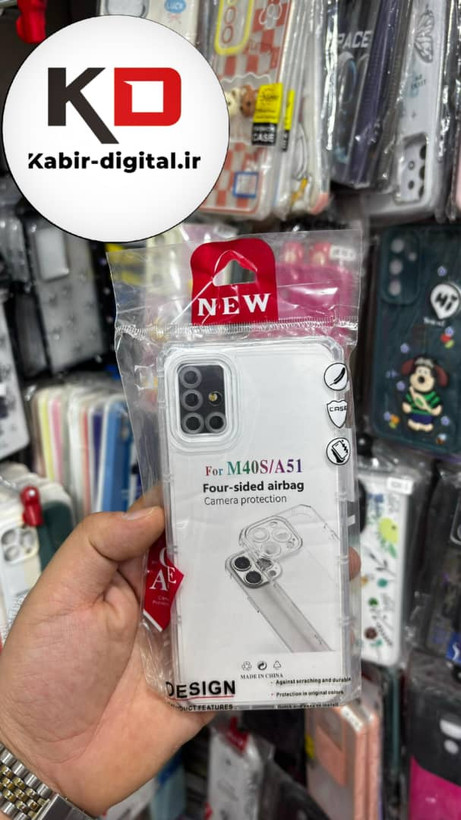قاب گوشی Galaxy A51 سامسونگ طرح ژله ای شفاف بی رنگ ایربگ دار کپسولی محافظ لنز دار
