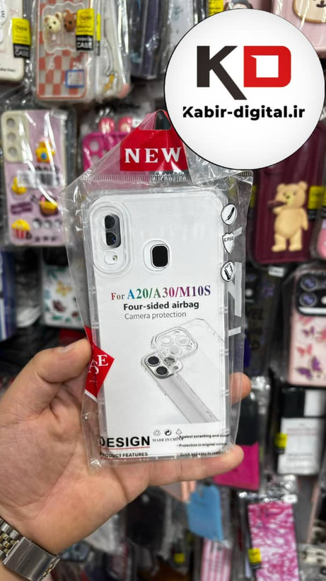 قاب گوشی Galaxy A20 - M10s - A30 سامسونگ طرح ژله ای شفاف بی رنگ ایربگ دار کپسولی محافظ لنز دار