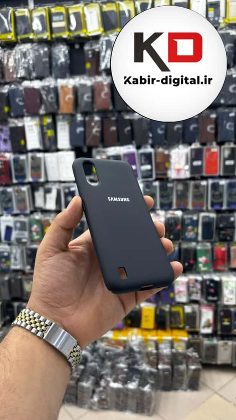 قاب گوشی Galaxy A01 سامسونگ سیلیکونی های کپی زیر بسته مشکی