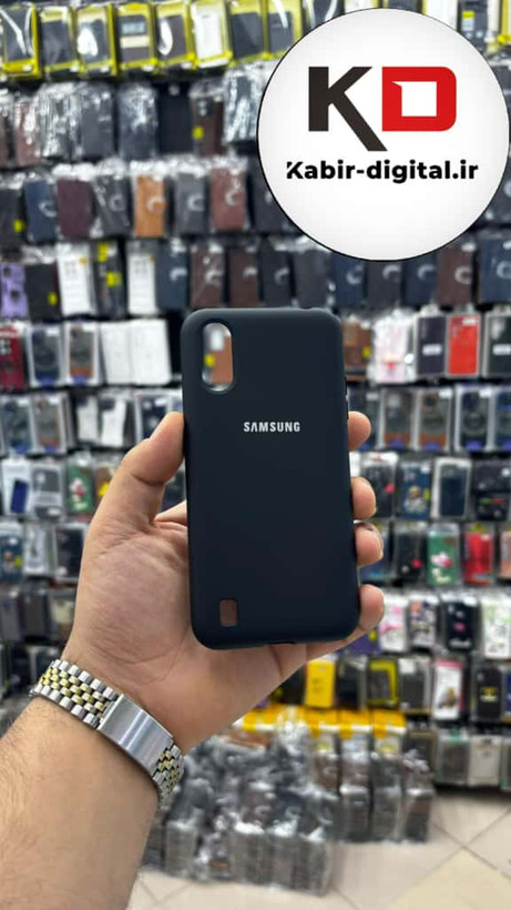 قاب گوشی Galaxy A01 سامسونگ سیلیکونی های کپی زیر بسته مشکی