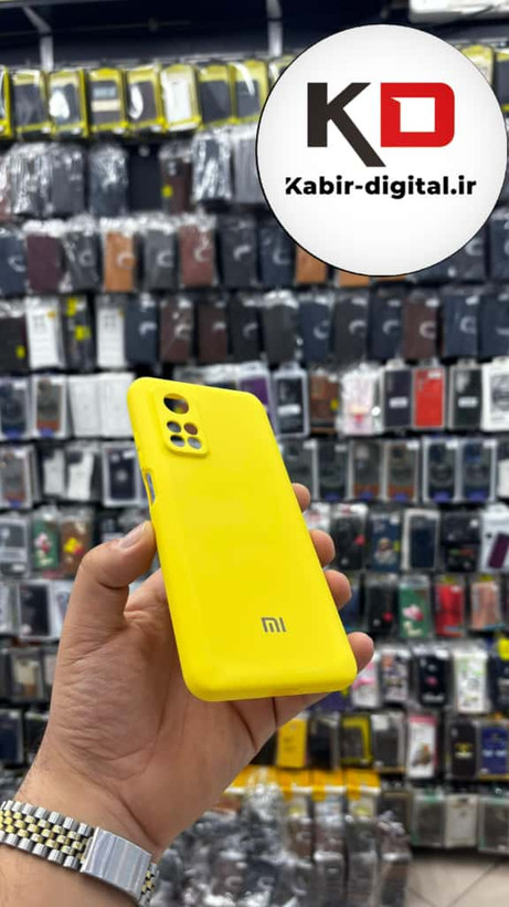قاب گوشی Mi Note 10T / Mi Note 10T Pro شیائومی سیلیکونی های کپی زیر بسته زرد