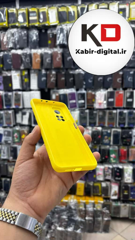 قاب گوشی Mi Note 10T / Mi Note 10T Pro شیائومی سیلیکونی های کپی زیر بسته زرد