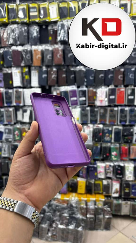 قاب گوشی Mi Note 10T / Mi Note 10T Pro شیائومی سیلیکونی های کپی زیر بسته بنفش