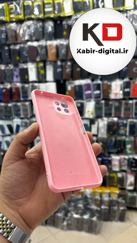 قاب گوشی Mi 11 Lite شیائومی سیلیکونی های کپی زیر بسته صورتی پاپ سوکت دار