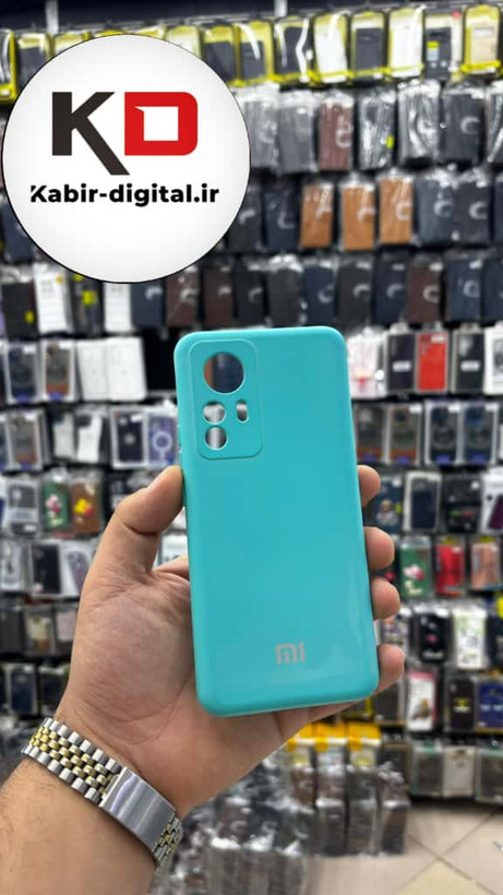 قاب گوشی Mi Note 12T / Mi Note 12T Pro/ Redmi K50 شیائومی سیلیکونی های کپی زیر بسته فیروزه ایی