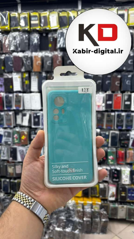 قاب گوشی Mi Note 12T / Mi Note 12T Pro/ Redmi K50 شیائومی سیلیکونی های کپی زیر بسته فیروزه ایی