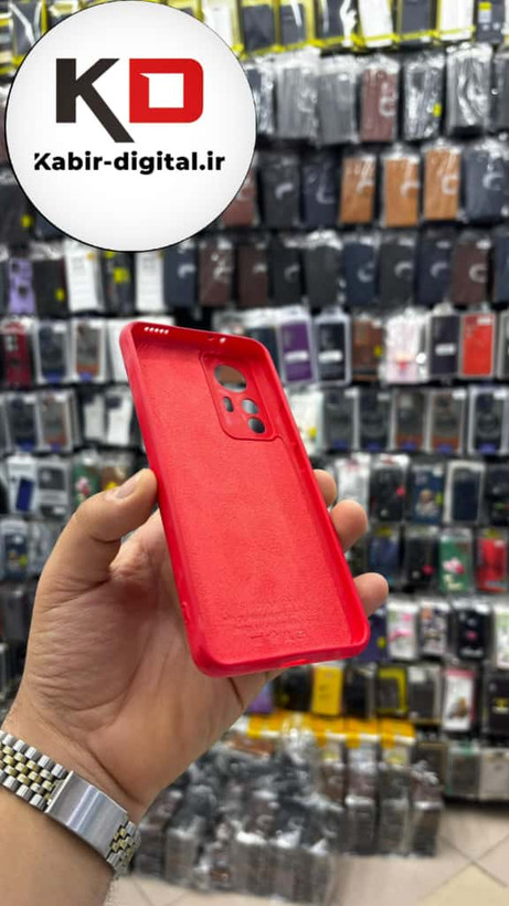 قاب گوشی Mi Note 12T / Mi Note 12T Pro/ Redmi K50 شیائومی سیلیکونی های کپی زیر بسته قرمز