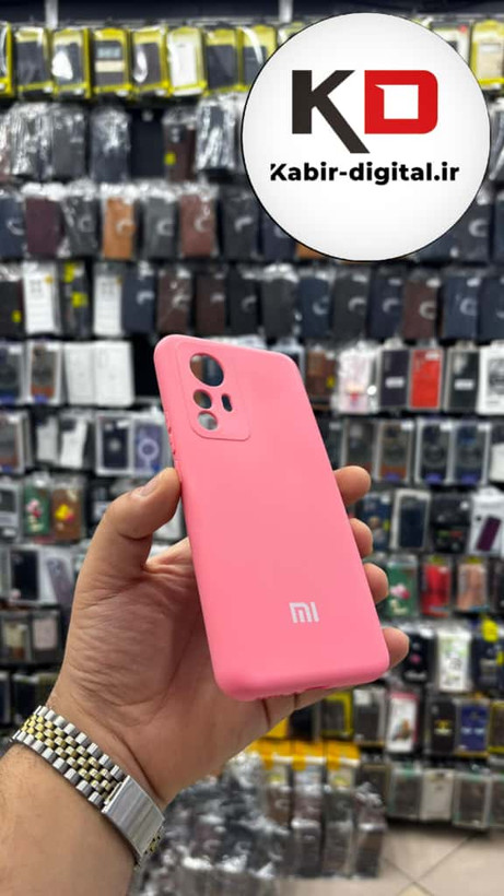 قاب گوشی Mi Note 12T / Mi Note 12T Pro/ Redmi K50 شیائومی سیلیکونی های کپی زیر بسته صورتی