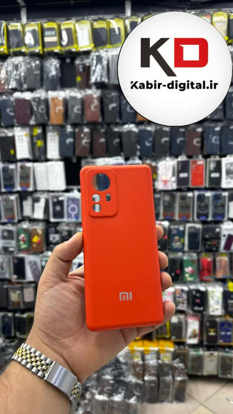 قاب گوشی Mi Note 12 Pro شیائومی سیلیکونی های کپی زیر بسته نارنجی