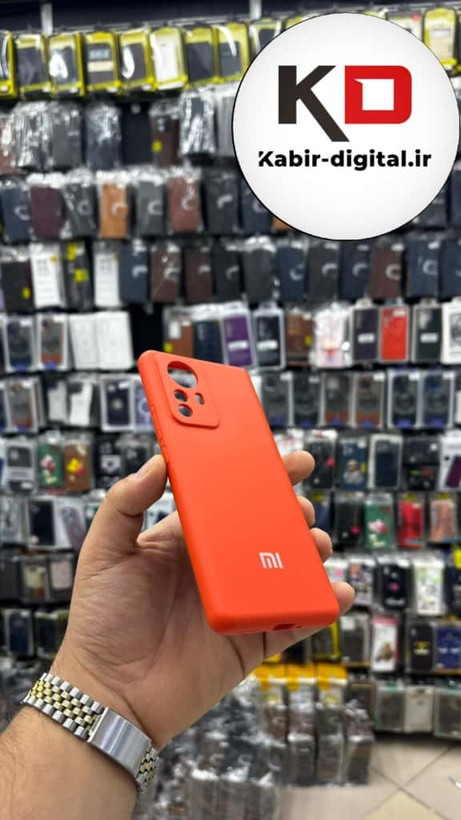 قاب گوشی Mi Note 12 Pro شیائومی سیلیکونی های کپی زیر بسته نارنجی