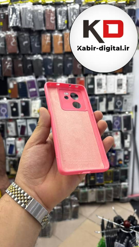 قاب گوشی Mi Note 13T - Mi Note 13T Pro شیائومی سیلیکونی های کپی زیر بسته صورتی