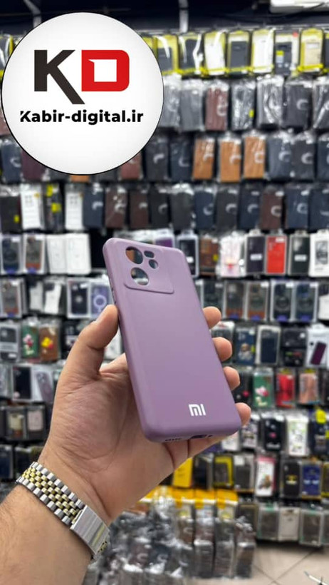 قاب گوشی Mi Note 13T - Mi Note 13T Pro شیائومی سیلیکونی های کپی زیر بسته بادمجانی