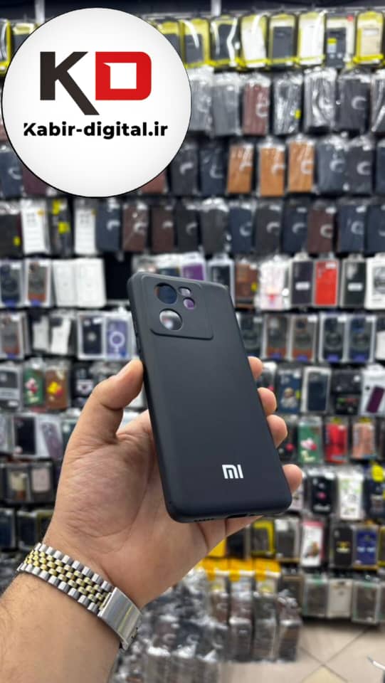 قاب گوشی Mi Note 13T - Mi Note 13T Pro شیائومی سیلیکونی های کپی زیر بسته مشکی