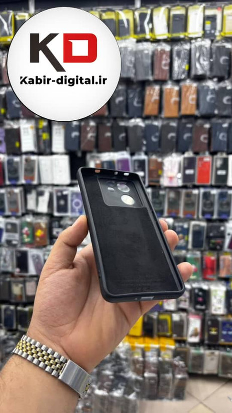 قاب گوشی Mi Note 13T - Mi Note 13T Pro شیائومی سیلیکونی های کپی زیر بسته مشکی