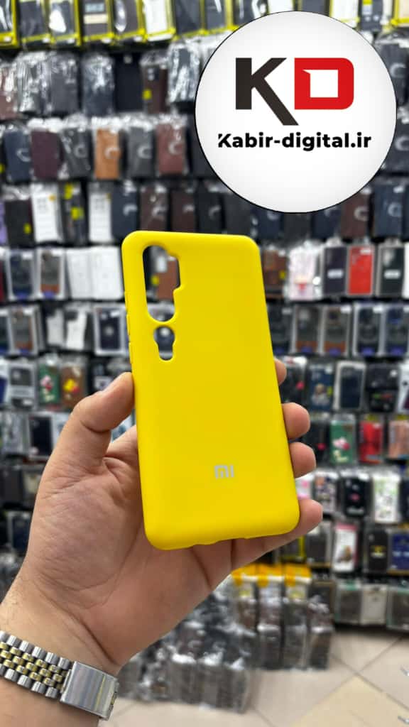 قاب گوشی Mi Note 10 - Mi Note 10 Pro شیائومی سیلیکونی های کپی زیر بسته زرد