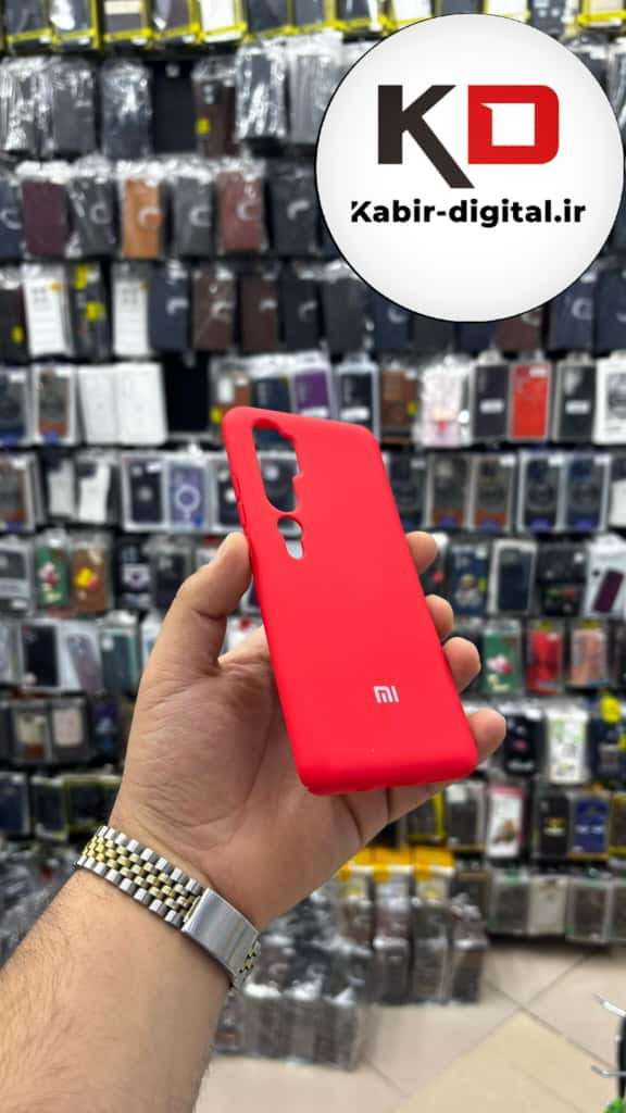 قاب گوشی Mi Note 10 - Mi Note 10 Pro شیائومی سیلیکونی های کپی زیر بسته قرمز
