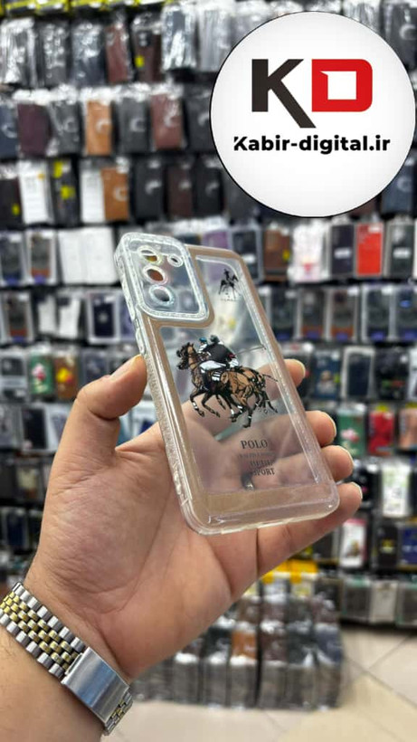 قاب گوشی Galaxy S21 FE سامسونگ ژله ای فانتزی ایربگ دار درجه یک محافظ لنزدار طرح POLO