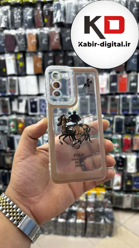 قاب گوشی Galaxy S21 FE سامسونگ ژله ای فانتزی ایربگ دار درجه یک محافظ لنزدار طرح POLO