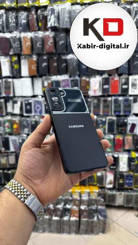 قاب گوشی Galaxy S21 FE سامسونگ PVD مدل AUTO FOCUS محافظ لنز دار مشکی
