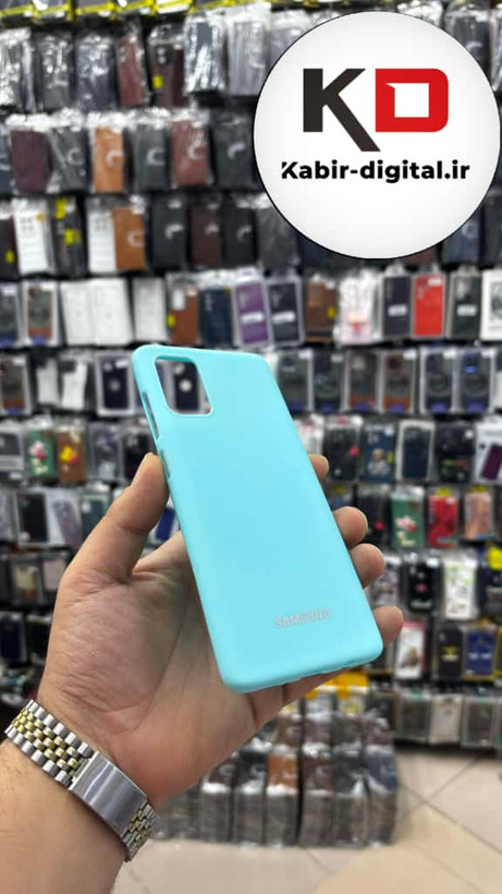 قاب گوشی Galaxy A71 سامسونگ سیلیکونی های کپی زیربسته فیروزه ایی