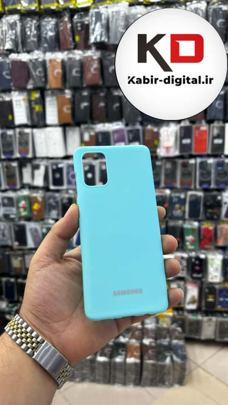قاب گوشی Galaxy A71 سامسونگ سیلیکونی های کپی زیربسته فیروزه ایی