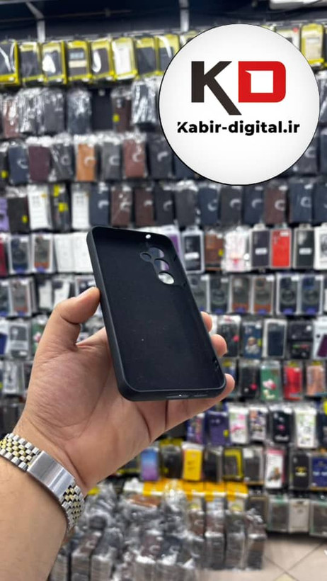 قاب گوشی Galaxy S23 FE سامسونگ سیلیکونی زیربسته محافظ لنز دار مشکی