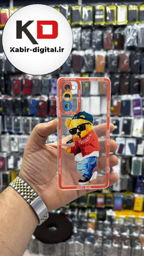 قاب گوشی Galaxy S20 FEسامسونگ طرح دار فانتزی عروسکی کلاه قرمزی ژله ای شفاف محافظ لنز دار کپسولی