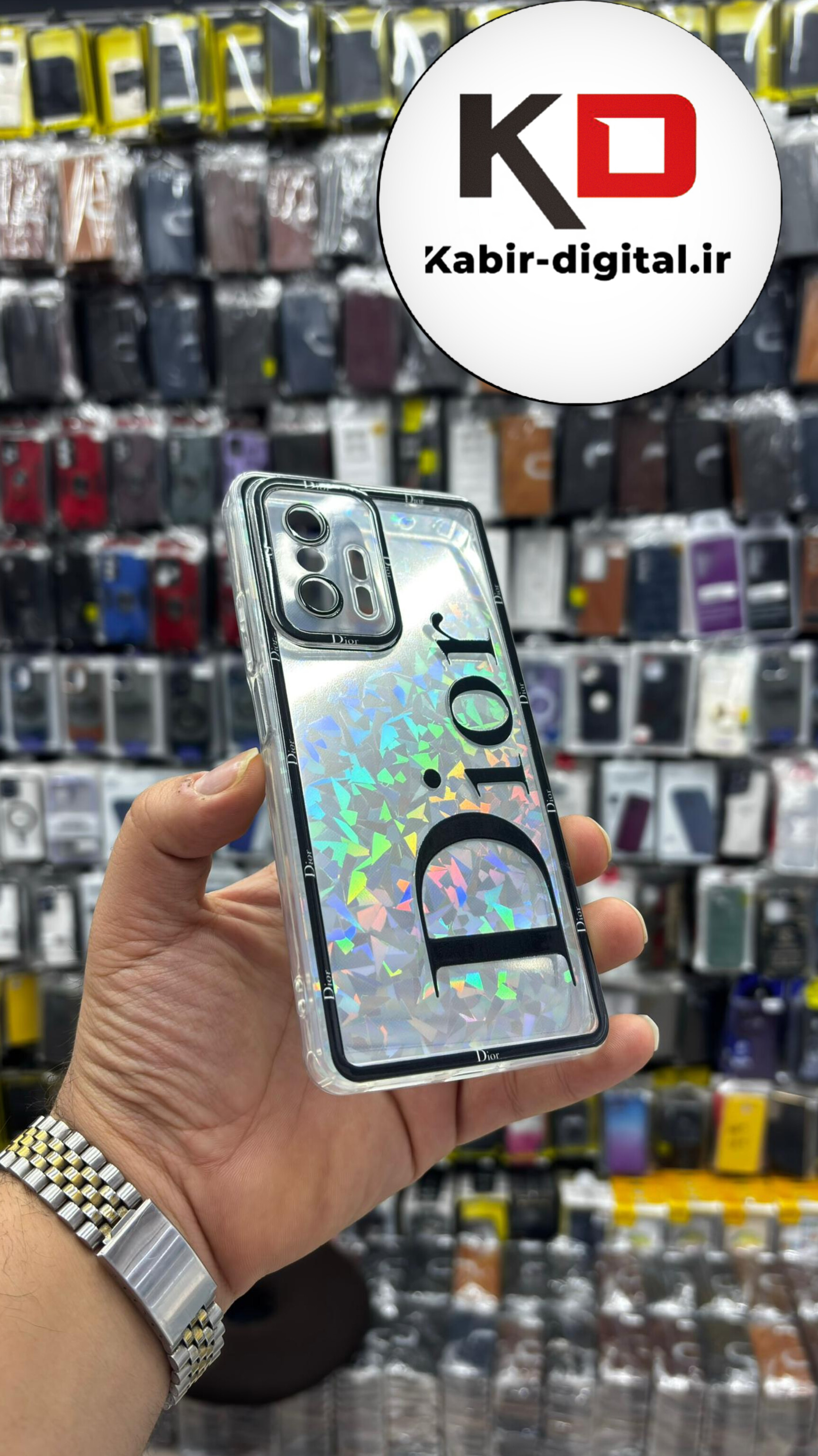 قاب گوشی Redmi Note 11T - Redmi Note 11T Pro شیائومی طرح دیور هولوگرامی ژله ای سه بعدی شفاف محافظ لنز دار