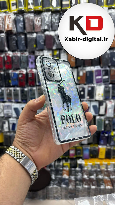 قاب گوشی Redmi Note 11T - Redmi Note 11T Pro شیائومی طرح پولو هولوگرامی ژله ای سه بعدی شفاف محافظ لنز دار