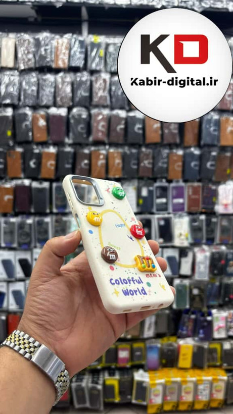 قاب گوشی Galaxy A12/M12 سامسونگ سیلیکونی Leather Case طرح عروسکی برجسته سه بعدی فانتزی لنز کرومی کرمی