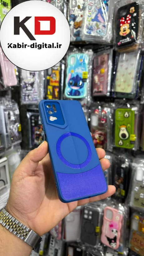 قاب گوشی Redmo Note 10 5G / POCO M3 Pro شیائومی سری Porsche Design پورش دیزاین Hard LUXURY طرح مگسیف دار محافظ لنز دار آبی