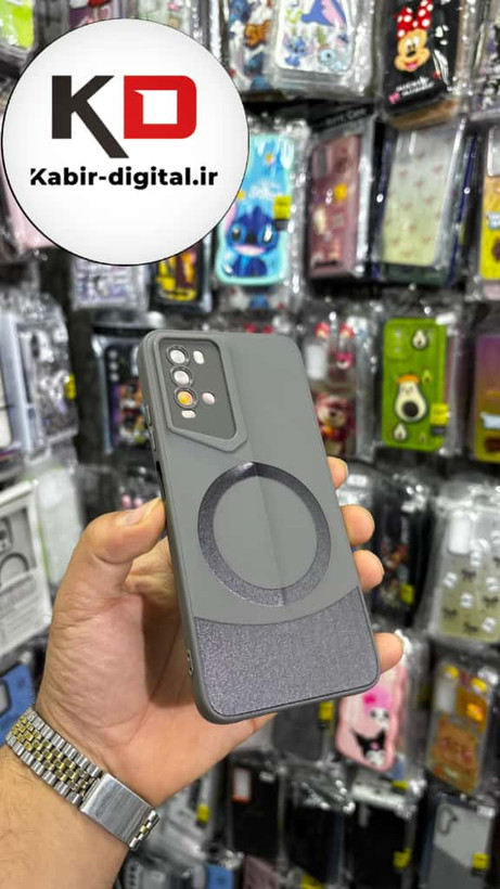 قاب گوشی Redmo 9T شیائومی سری Porsche Design پورش دیزاین Hard LUXURY طرح مگسیف دار محافظ لنز دار خاکستری