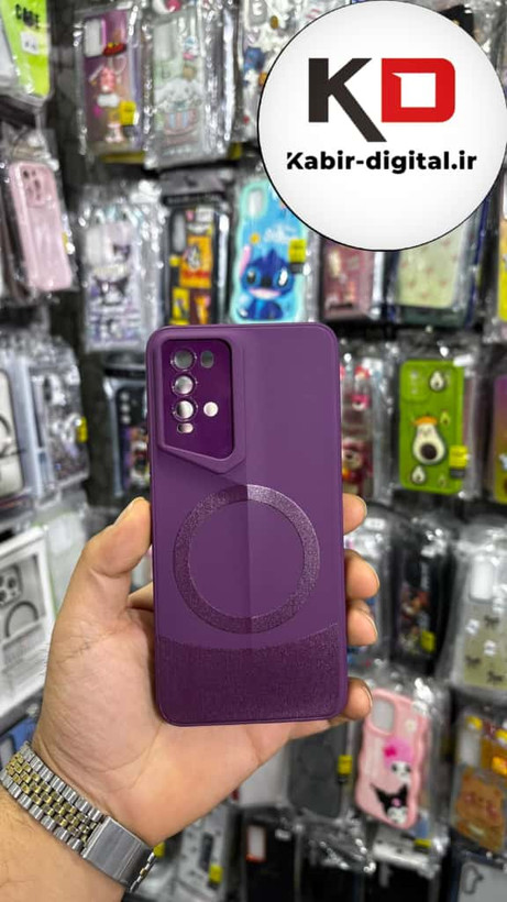 قاب گوشی Redmo 9T شیائومی سری Porsche Design پورش دیزاین Hard LUXURY طرح مگسیف دار محافظ لنز دار بنفش
