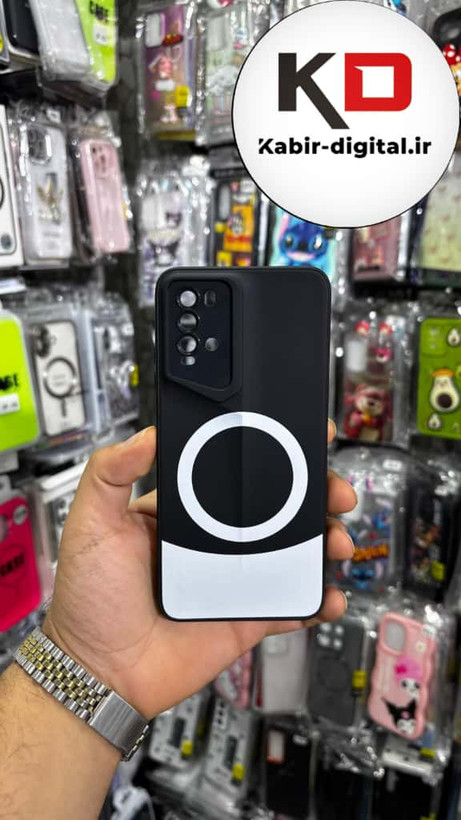 قاب گوشی Redmo 9T شیائومی سری Porsche Design پورش دیزاین Hard LUXURY طرح مگسیف دار محافظ لنز دار مشکی