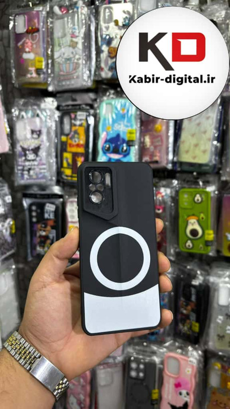 قاب گوشی Redmo Note 10 / Note 10s /POCO M5s شیائومی سری Porsche Design پورش دیزاین Hard LUXURY طرح مگسیف دار محافظ لنز دار مشکی