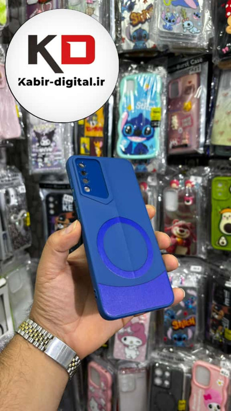 قاب گوشی Galaxy A70 سامسونگ سری Porsche Design پورش دیزاین Hard LUXURY طرح مگسیف دار محافظ لنز دار آبی