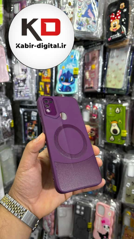 قاب گوشی Galaxy A11/M11 سامسونگ سری Porsche Design پورش دیزاین Hard LUXURY طرح مگسیف دار محافظ لنز دار بنفش