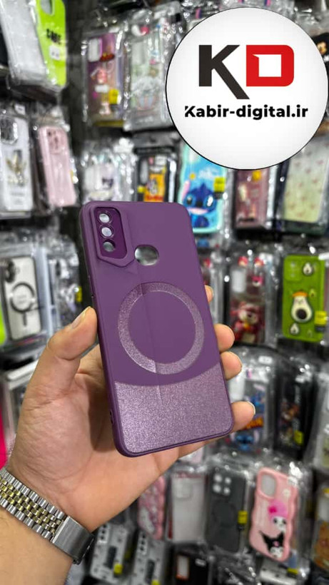 قاب گوشی Galaxy A10s سامسونگ سری Porsche Design پورش دیزاین Hard LUXURY طرح مگسیف دار محافظ لنز دار بنفش