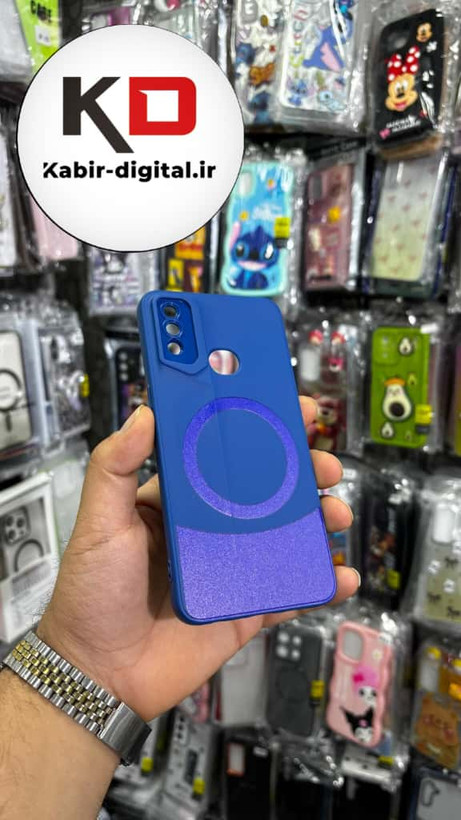 قاب گوشی Galaxy A10s سامسونگ سری Porsche Design پورش دیزاین Hard LUXURY طرح مگسیف دار محافظ لنز دار آبی