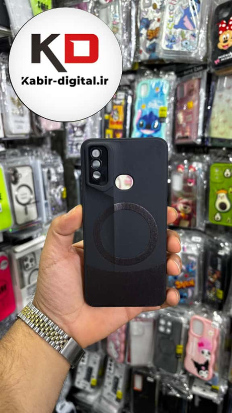 قاب گوشی Galaxy A10s سامسونگ سری Porsche Design پورش دیزاین Hard LUXURY طرح مگسیف دار محافظ لنز دار مشکی