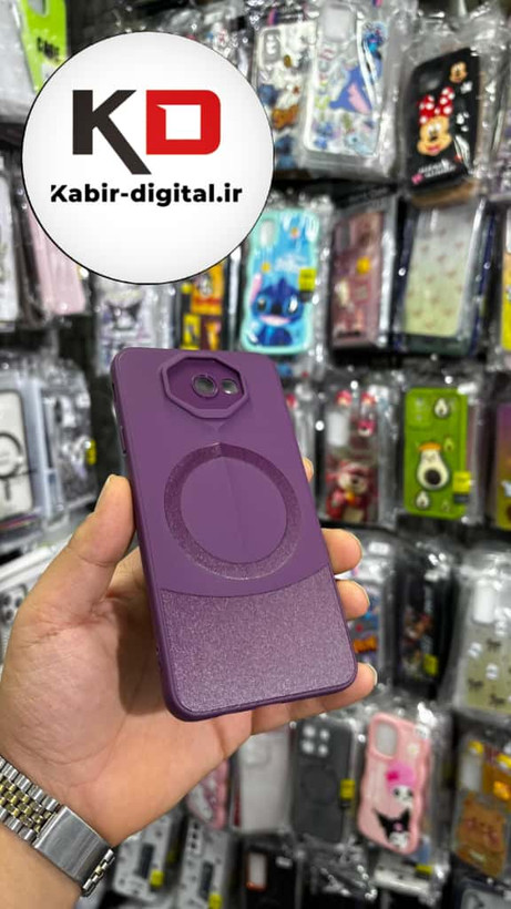 قاب گوشی Galaxy J7 Prime سامسونگ سری Porsche Design پورش دیزاین Hard LUXURY طرح مگسیف دار محافظ لنز دار بنفش