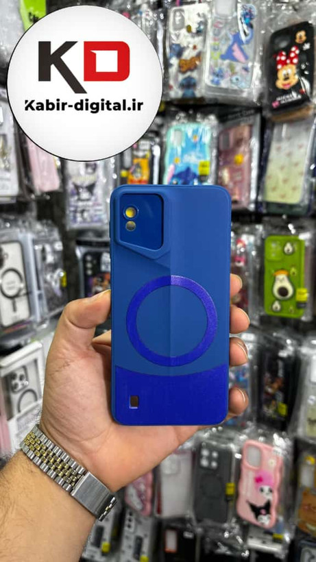 قاب گوشی Galaxy A10/M10 سامسونگ سری Porsche Design پورش دیزاین Hard LUXURY طرح مگسیف دار محافظ لنز دار آبی