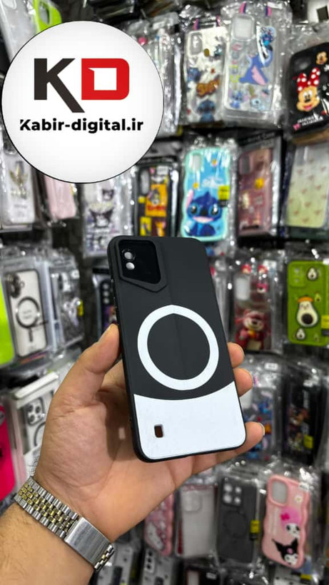قاب گوشی Galaxy A10/M10 سامسونگ سری Porsche Design پورش دیزاین Hard LUXURY طرح مگسیف دار محافظ لنز دار مشکی