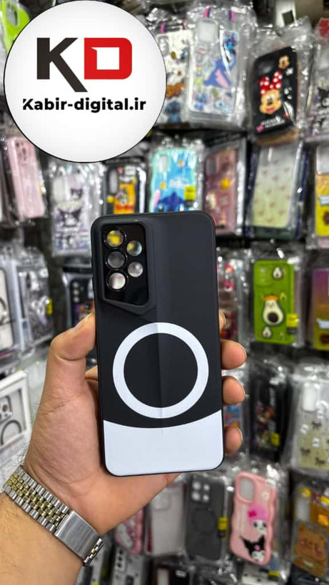 قاب گوشی Galaxy A13/A23 سامسونگ سری Porsche Design پورش دیزاین Hard LUXURY طرح مگسیف دار محافظ لنز دار مشکی