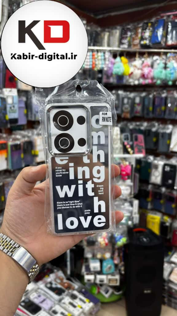 قاب گوشی Redmi Note 13 Pro 4G / Poco M6 Pro 4G / Redmi Note 14S شیائومی اورجینال فانتزی سخت آینه ای لنز کرومی ایربگ دار طرحدار