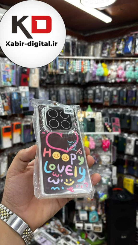 قاب گوشی Redmi Note 14 Pro 4G /Note 14 Pro 5G / Note 14 Pro Plus شیائومی اورجینال فانتزی سخت آینه ای لنز کرومی ایربگ دار طرحدار کیوت