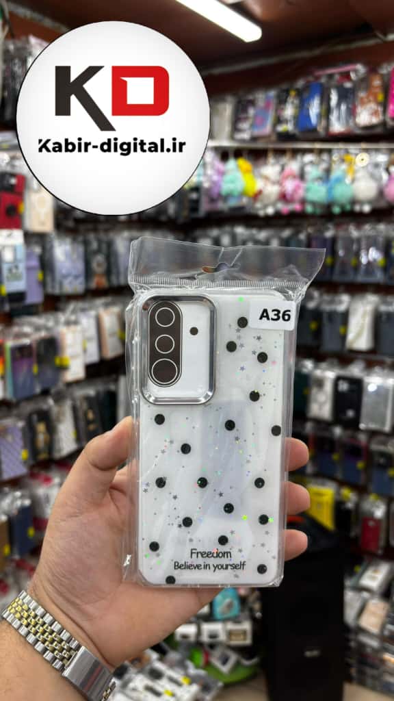 قاب گوشی Galaxy A36/A56 سامسونگ لاکچری فانتزی رزینی طرح کلاسیک لنز کرومی