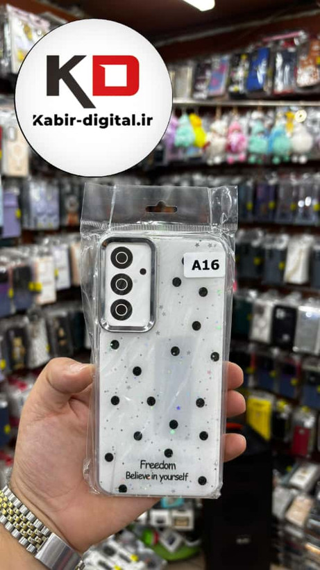 قاب گوشی Galaxy A16 / A26/A17 سامسونگ لاکچری فانتزی رزینی طرح کلاسیک لنز کرومی