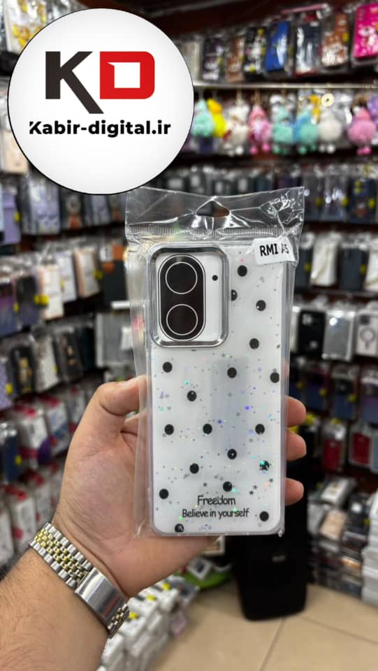 قاب گوشی  Poco C71 / Redmi A5 شیائومی لاکچری فانتزی رزینی طرح کلاسیک لنز کرومی