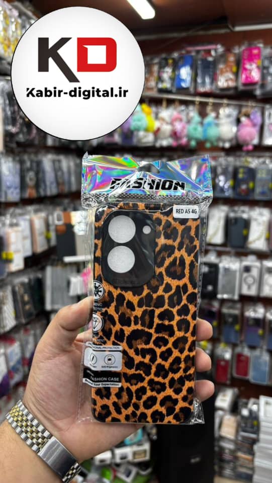 قاب گوشی  Poco C71 / Redmi A5 شیائومی طرح کبریتی چرمی اورجینال Unique Case محافظ لنزدار کپسولی پلنگی